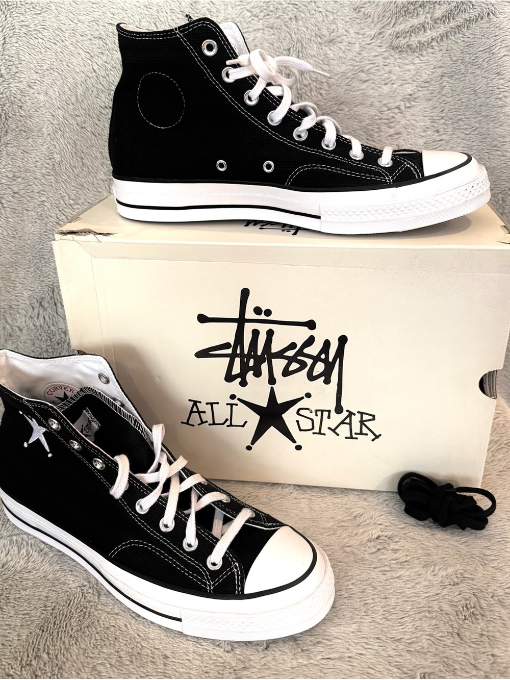 Converse Black & White High-Top All Star Sneakers